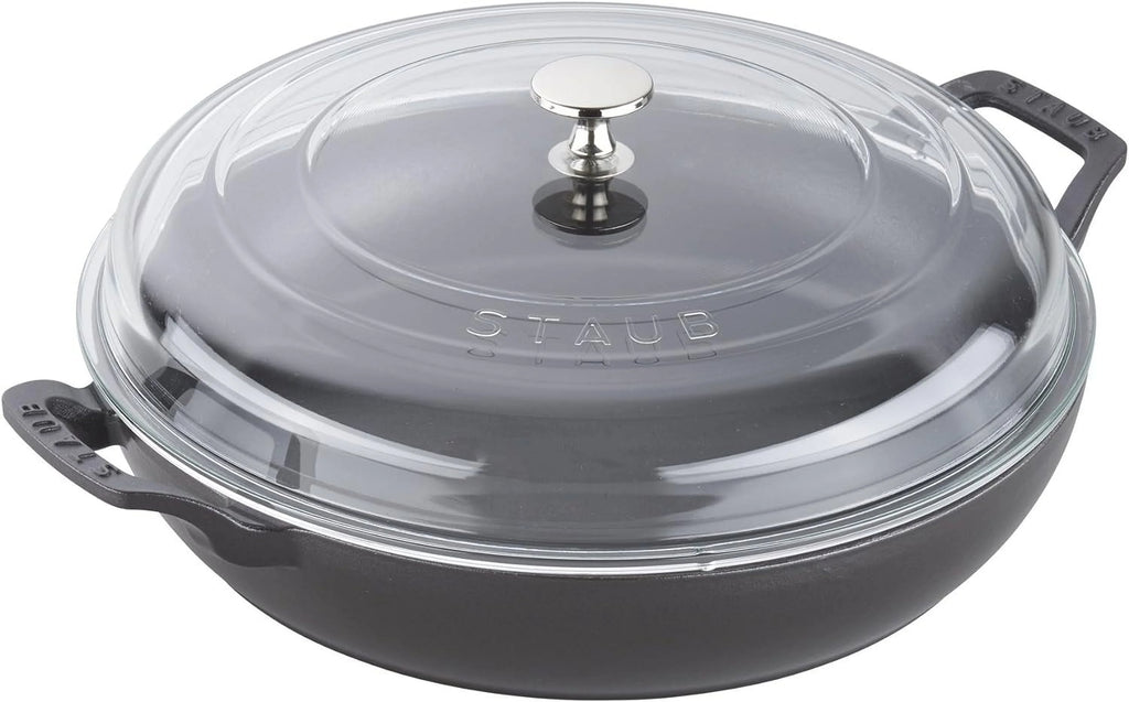 Braiser With Glass Lid, 3.5-Qt, Matte Black J6966