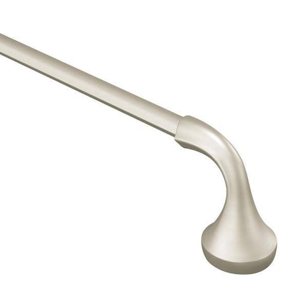 Brushed Nickel 4-Piece Bath Hardware Set with 24 in. Towel Bar A68539