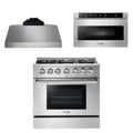 36 Propane Gas Range, Range Hood, Microwave A64283