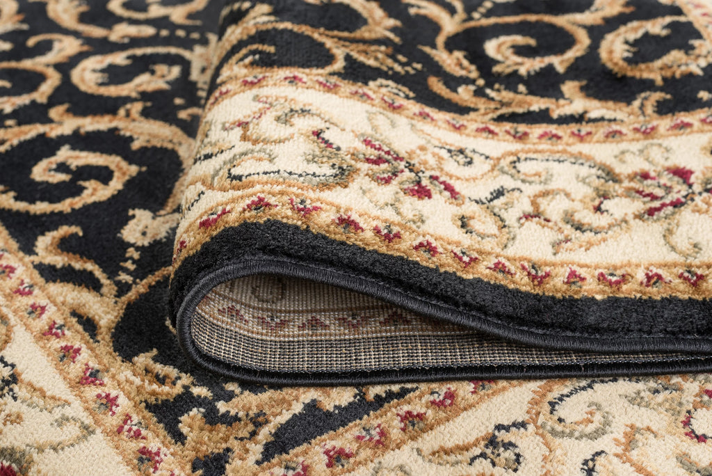 Black 8x10 Transitional Area Rug B2056