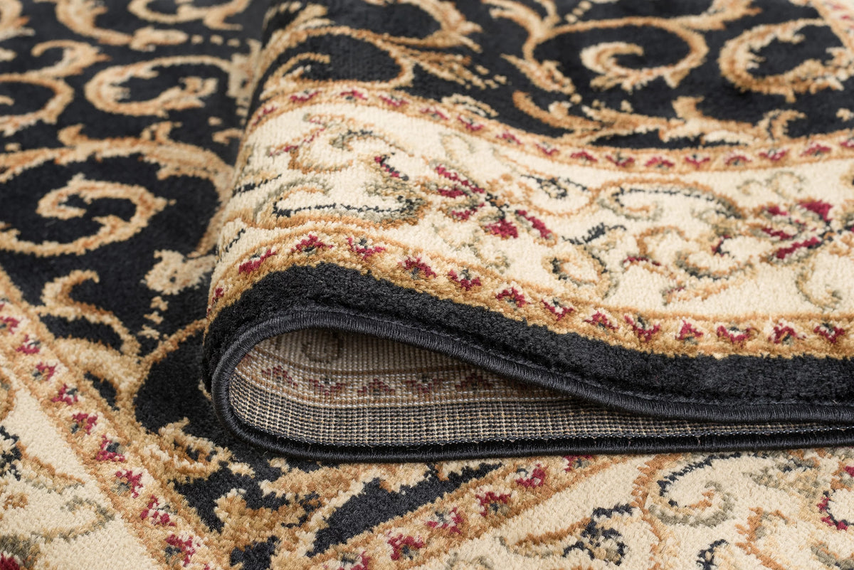 Black 8x10 Transitional Area Rug B2056