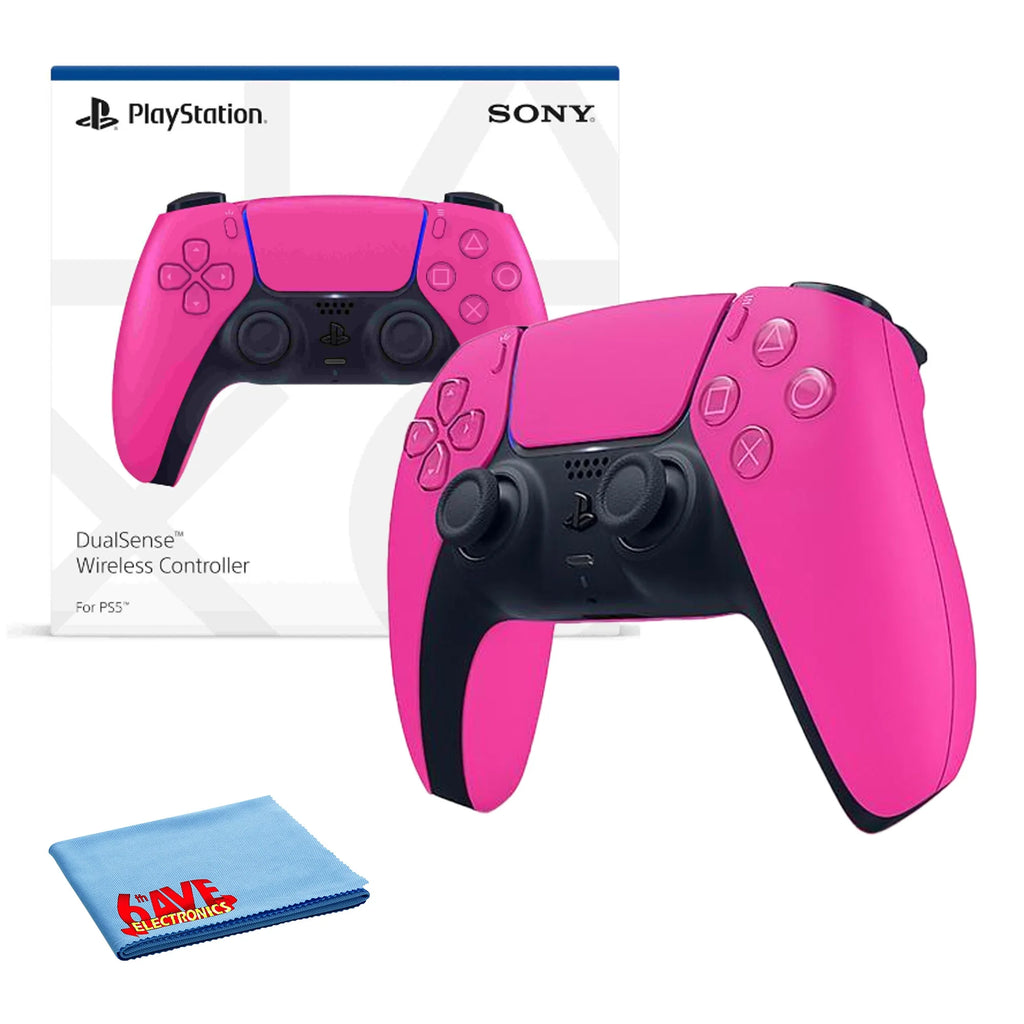 Wireless Controller Nova Pink Bundle With Microfiber Cleaning Cloth Q647444