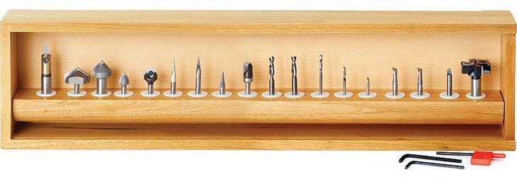 18-Pc CNC Router Bit Collection, 1/4 Shank I886540