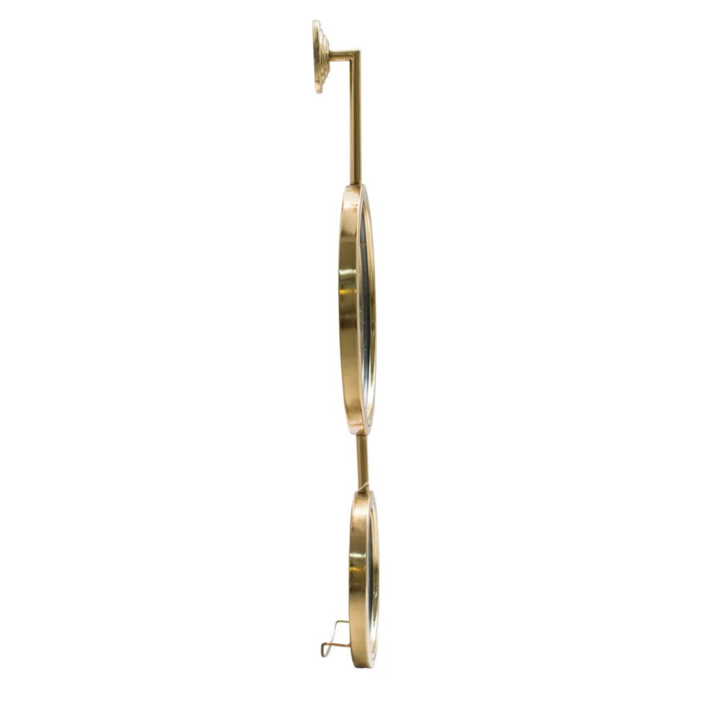 28.5" Gold Framed Round Wall Mounted Mirror J6771