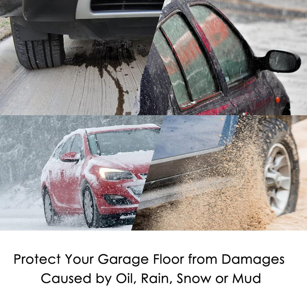 Black Garage Containment Mats 7'9'' X 18' O7989