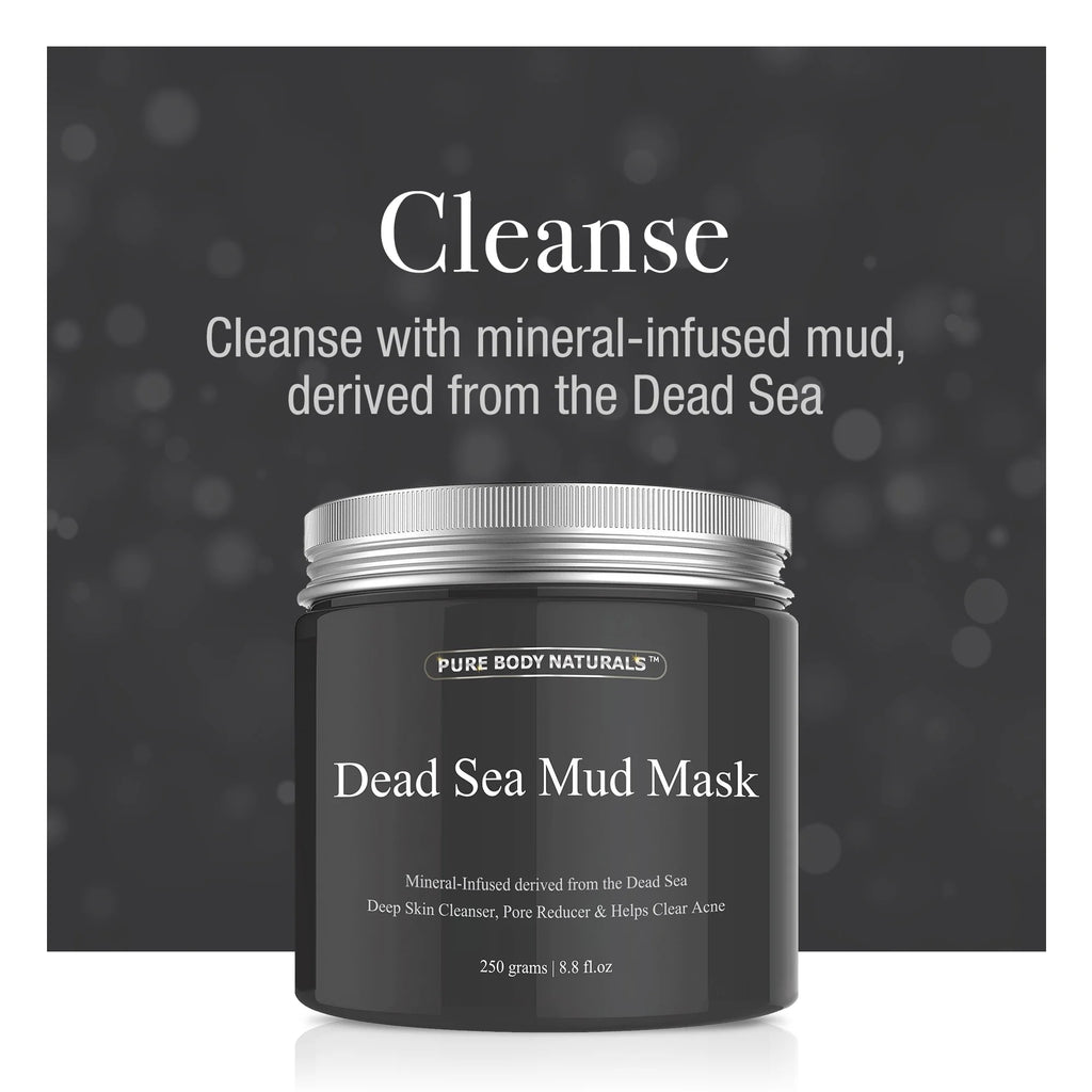 3 Pc Natural Mud Clay Charcoal Face Mask Set L278