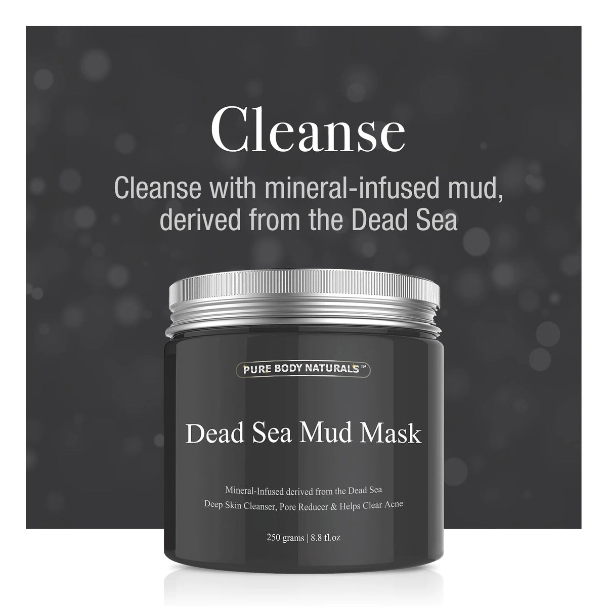 3 Pc Natural Mud Clay Charcoal Face Mask Set L278