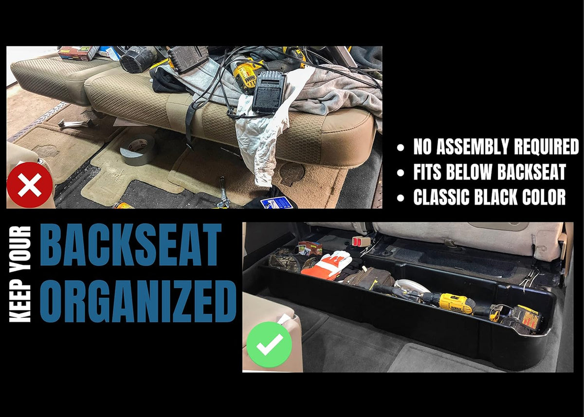 Under Seat Storage Box for Ford F-150 SuperCrew and SuperDuty Crew Cab K2388