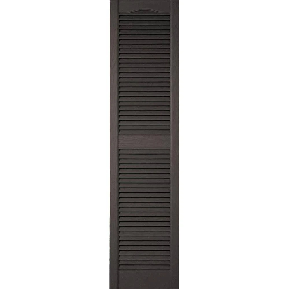 12 inch x 37 inch Vinyl Open Louver Shutters O4048