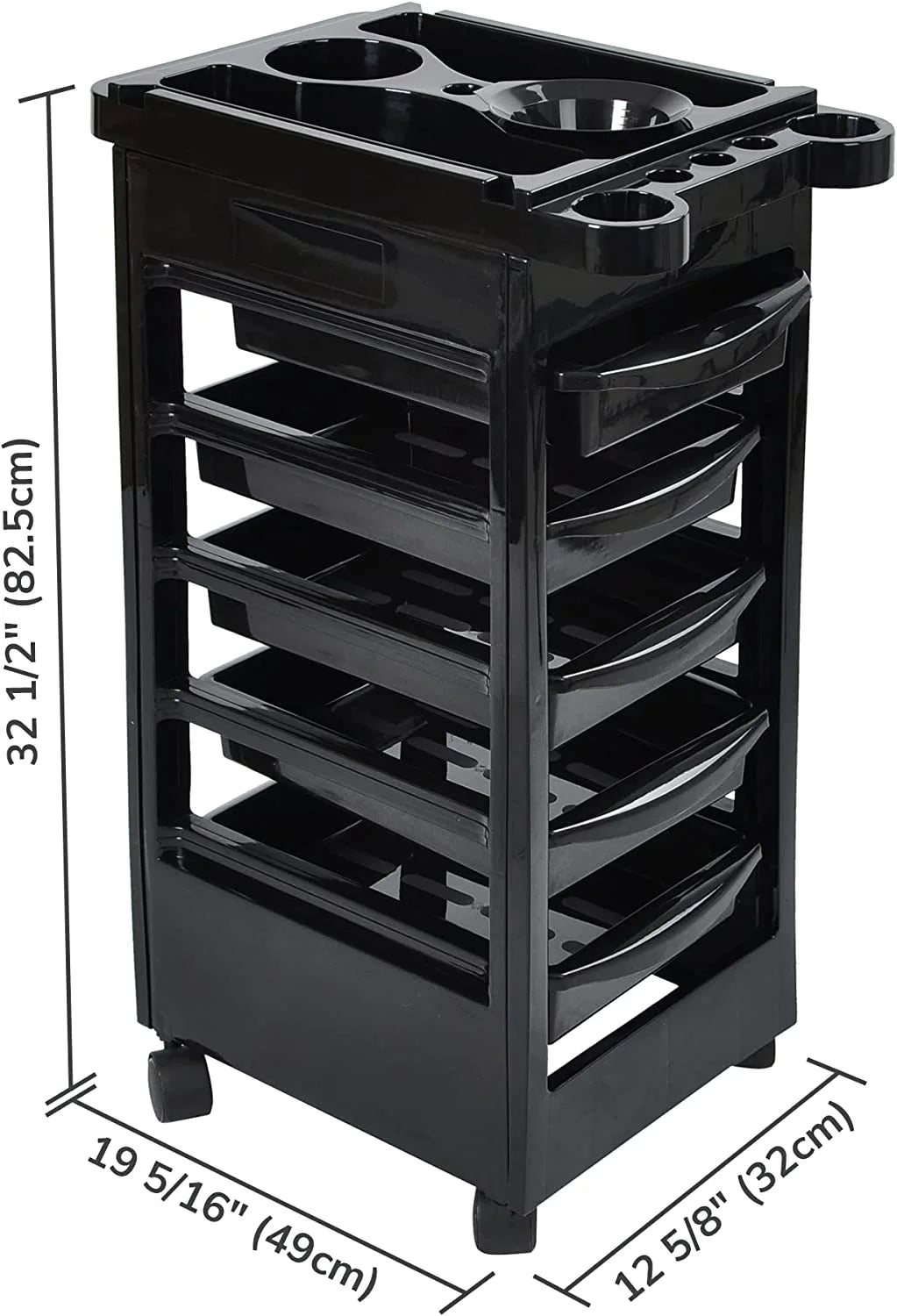 Salon SPA Trolley Storage Cart with 5 Drawer T9692