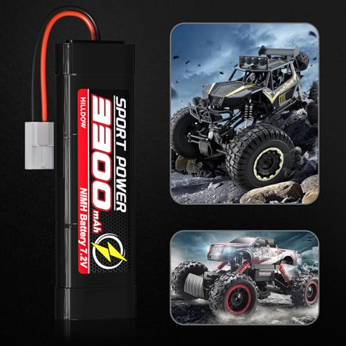 7.2V 3300mAh NiMH RC Battery 2 Packs N626650