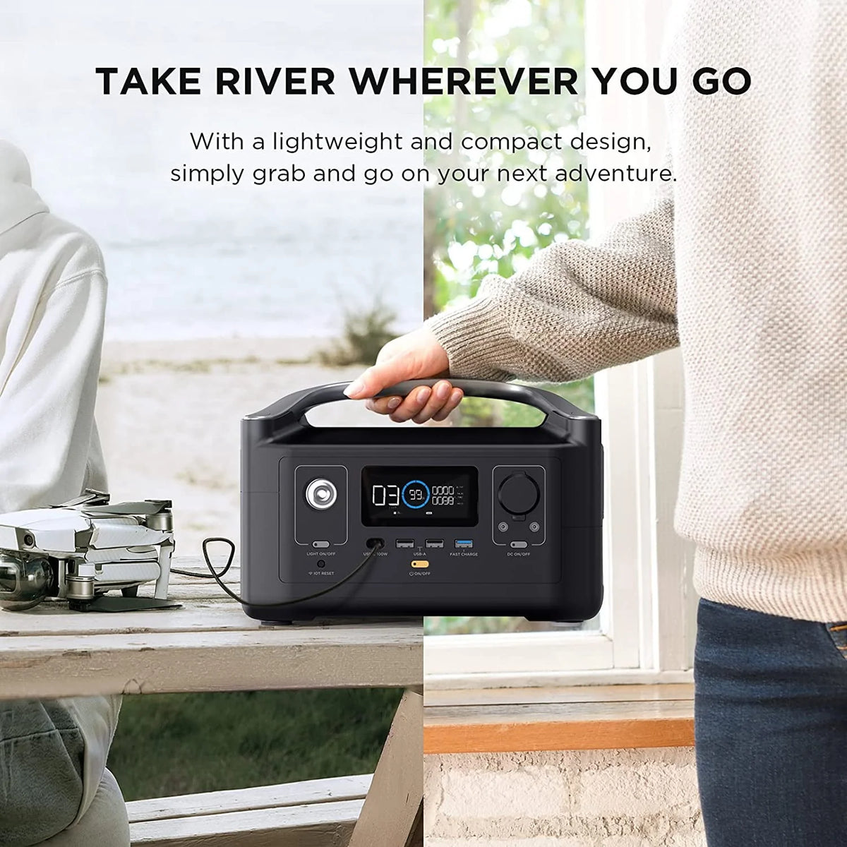 Portable Power Station 288Wh 600W AC Output E26567