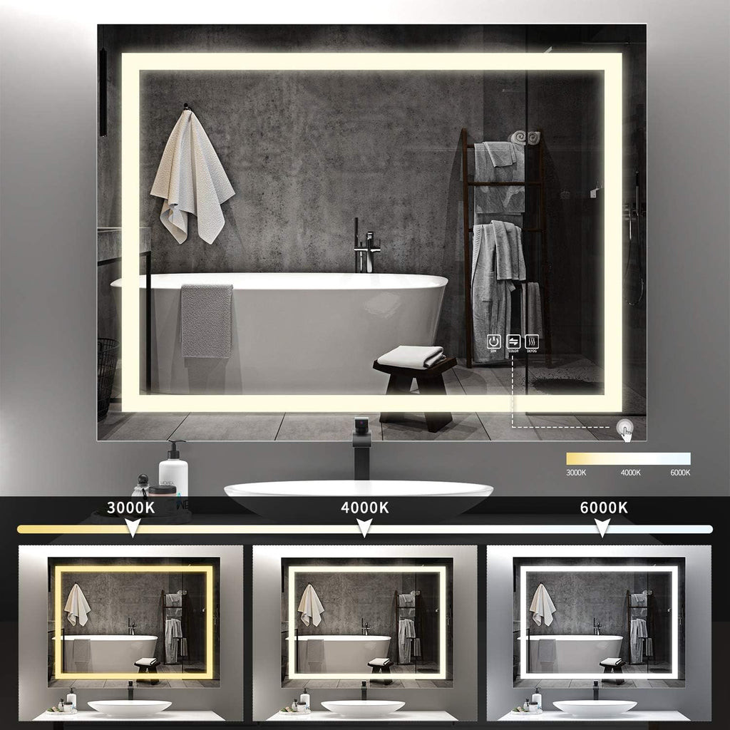 LED Lighted Bathroom Mirror I749