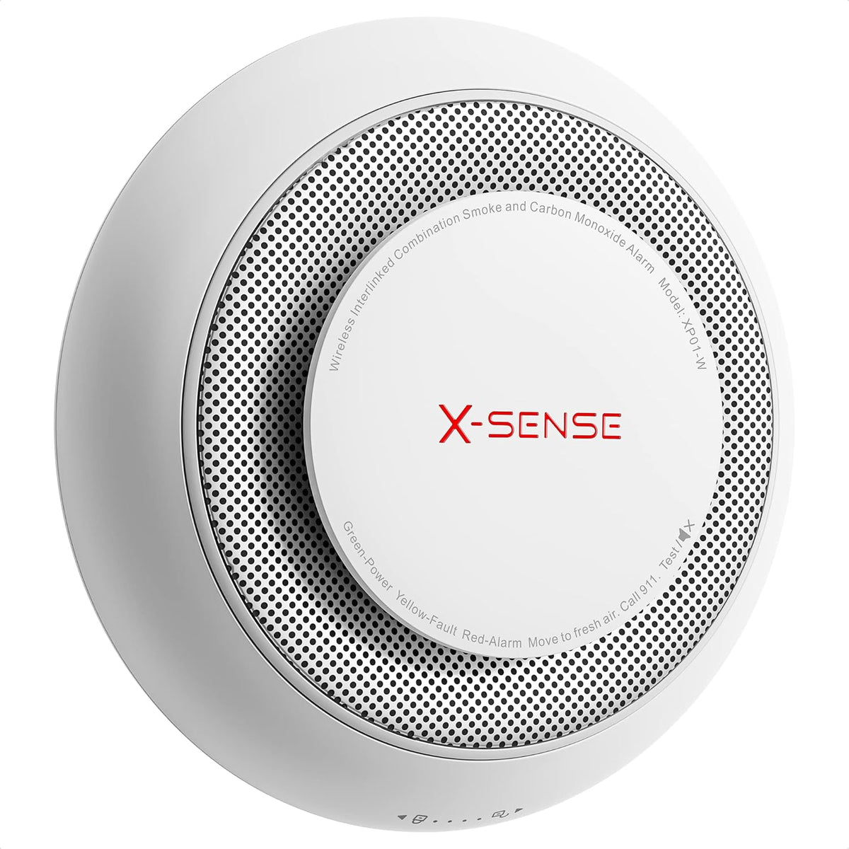 10 Years Battery Wireless Interconnected Combination Smoke and Carbon Monoxide Detector Alarm, 3-Pack P41609