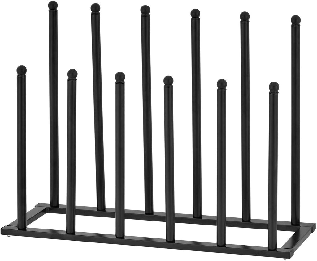 6-Pair Black Metal Boot Shoes Storage Rack X18815