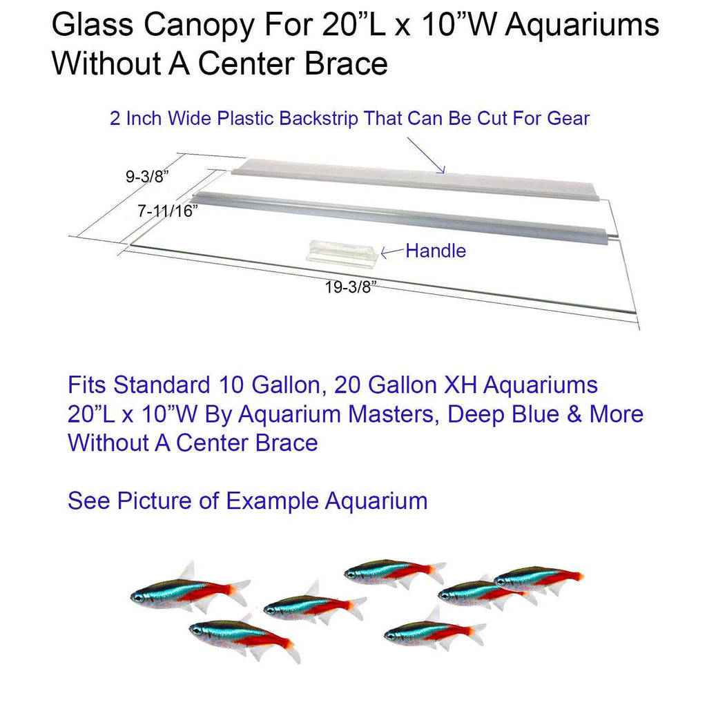 Blue Spotted Glass Canopy for Aquariums D5393