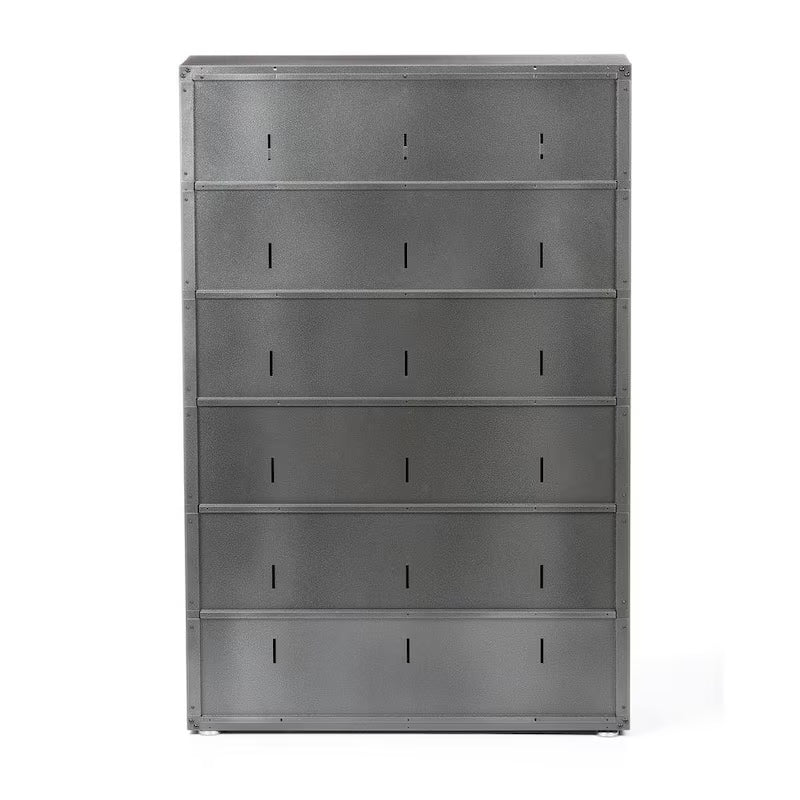 Steel Freestanding Garage Cabinet in Silver Tread F38290