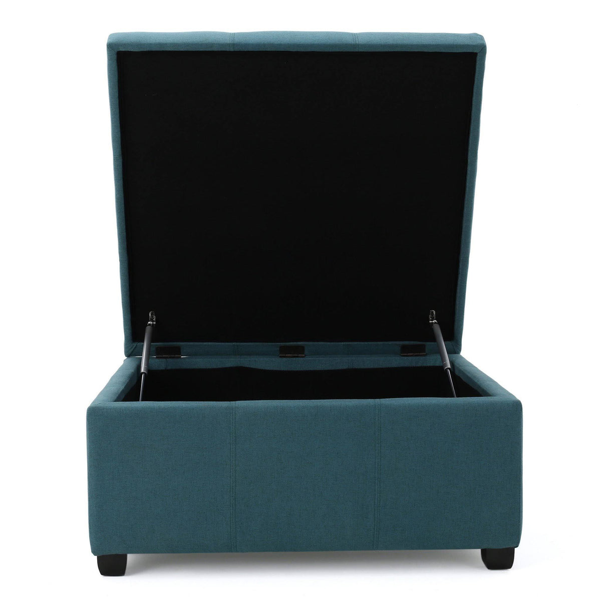 Dark Gray Fabric Storage Ottoman F839