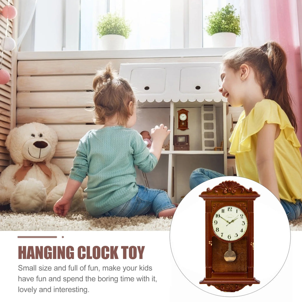 Mini Toy Hanging Roman Clock Bell Metal C64290