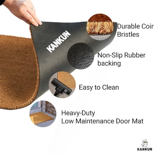 Coco Coir Door Mat with Heavy Duty Backing T127508