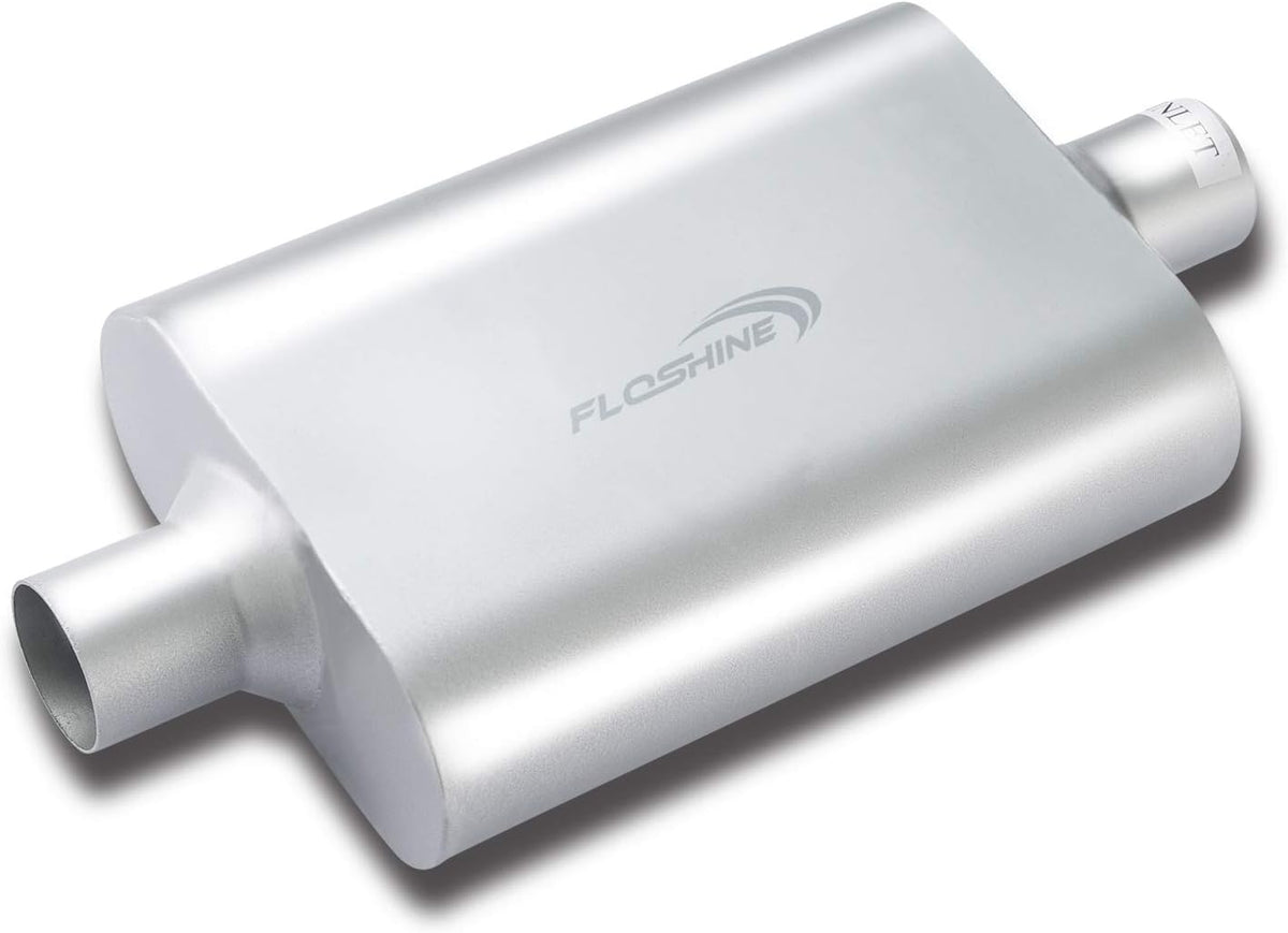 Dual Chamber 2.5 inch Inlet/Outlet Muffler, Pack of 2 V301