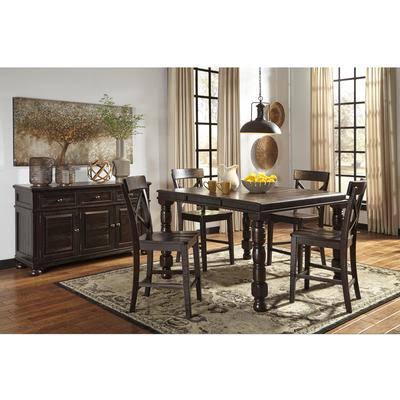 Dark Brown Barstool Set of 2 W201