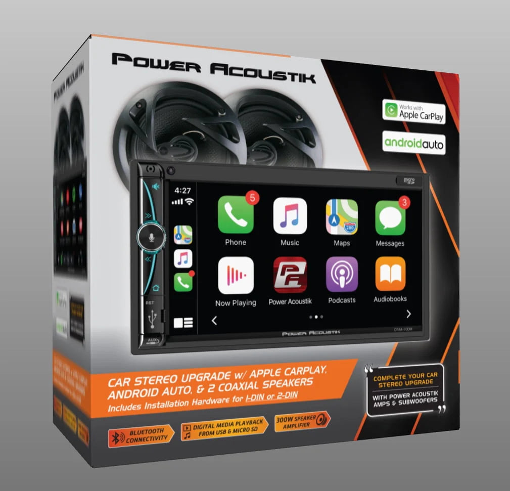 7 Mechless HD LCD Capacitive Touchscreen Bluetooth Car Stereo with 2 6.5 Speakers U314