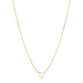 14k Yellow Gold Petite Heart Necklace Z5933
