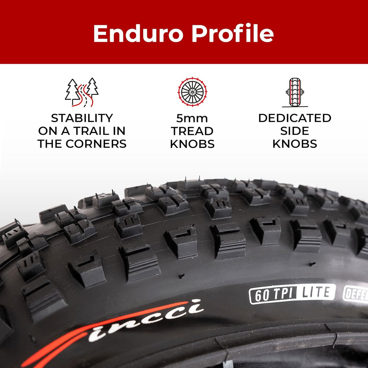 Pair 27.5 x 2.35 Inch 60 TPI Foldable All Mountain Enduro Tires with Nylon Protection S8026