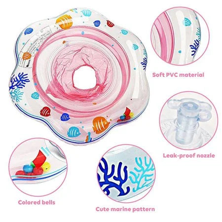 Inflatable Pool Float Ring for Infant Toddler PVC Seat J9772