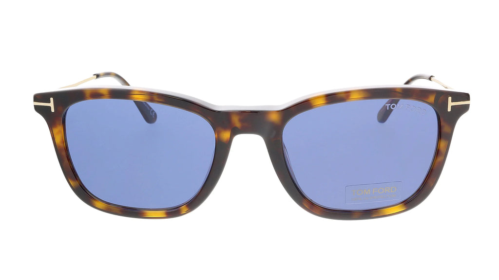 Dark Havana Rose Gold Blue 53 mm Sunglasses K515