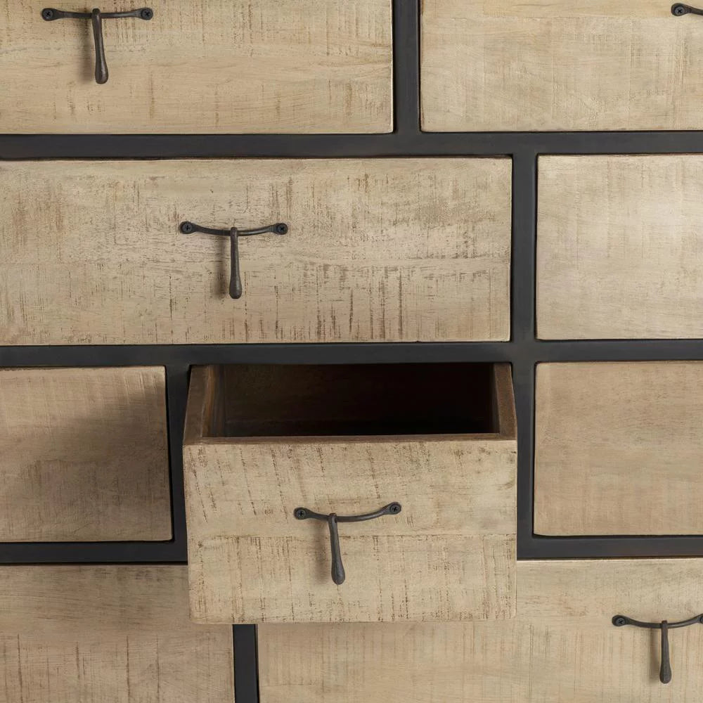 Wood & Metal Drawer Chest H47379