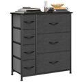 Grey 7 Drawer Storage Dresser D306