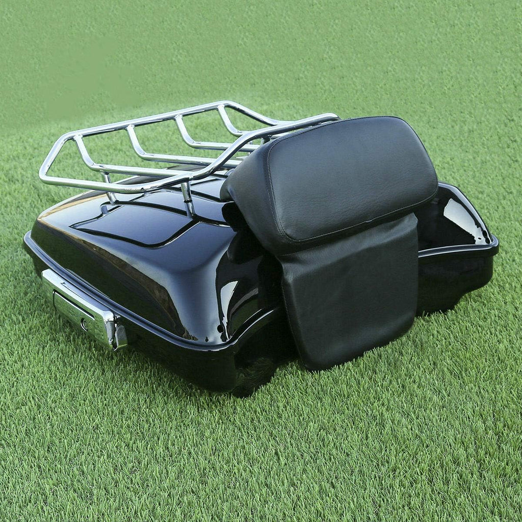 5.5" Tour Pack Trunk with 2-UP Mounting Rack and Backrest D7921