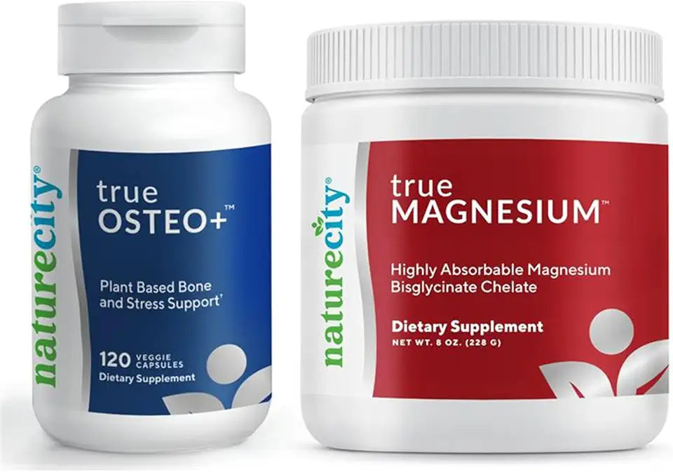 Plant Based Calcium 120 Veggie Capsules + Magnesium Bisglycinate 60 Servings M53053