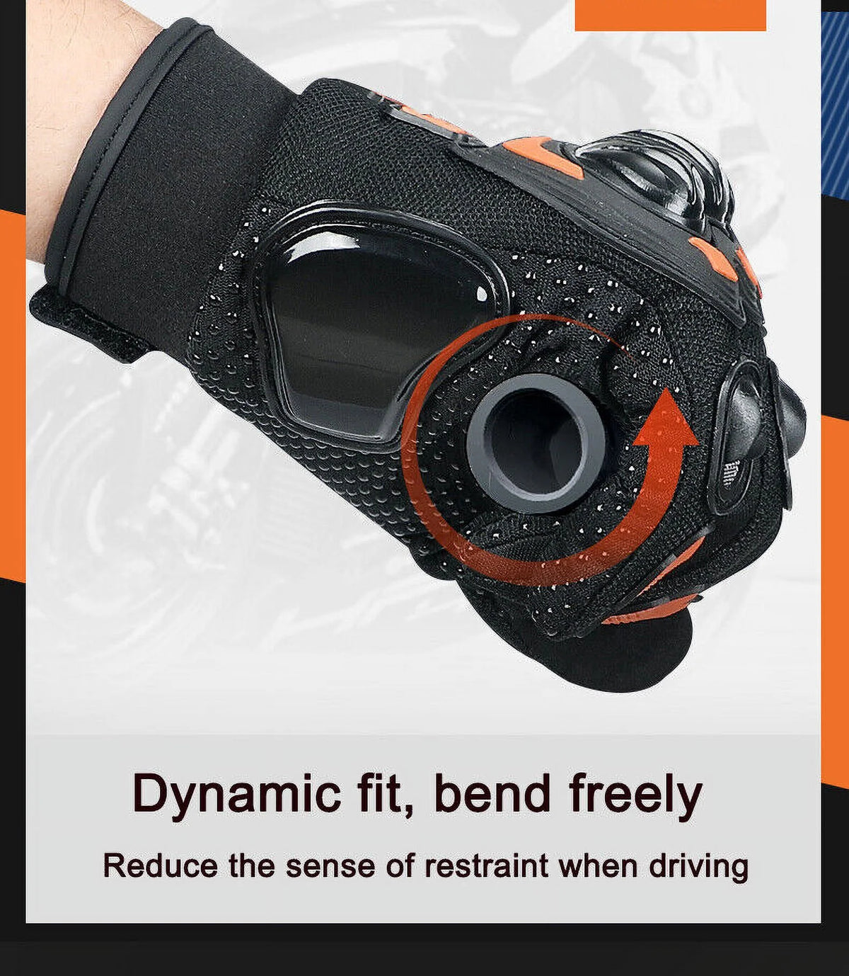 4 Color Motorcycle Racing Full Finger Touch Screen Gloves E856038