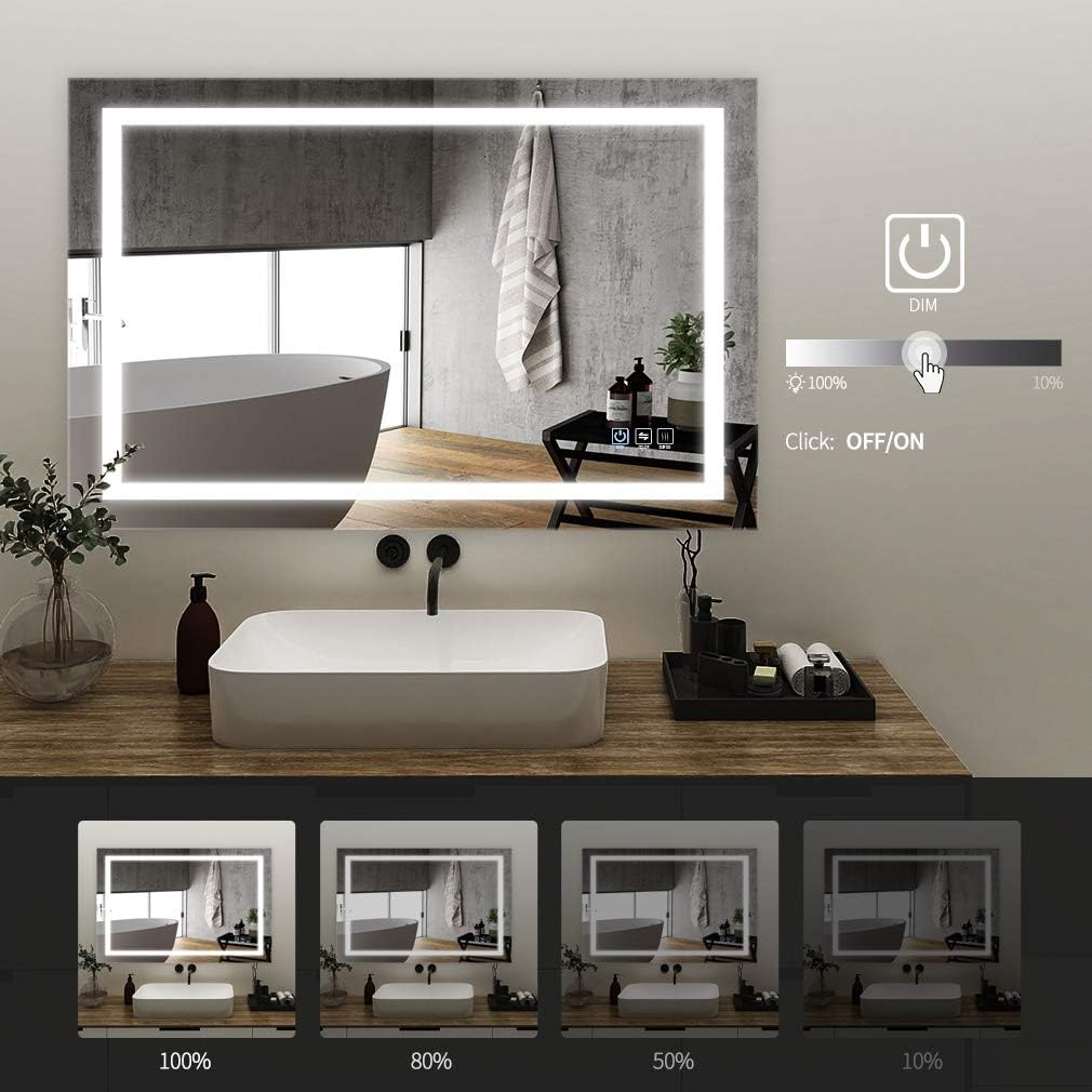 LED Lighted Bathroom Mirror I749