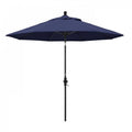9' Patio Umbrella with Black Aluminum Pole Fiberglass Ribs S6472