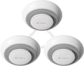 10 Years Battery Wireless Interconnected Combination Smoke and Carbon Monoxide Detector Alarm, 3-Pack P41609