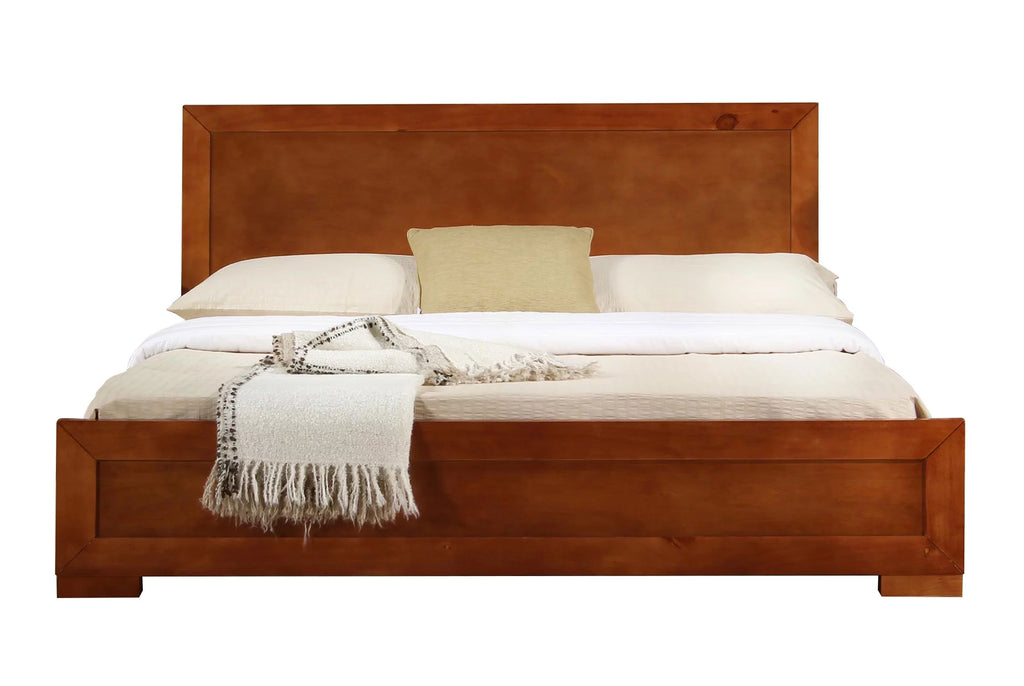King Black Paneled Platform Bedroom Set Y279
