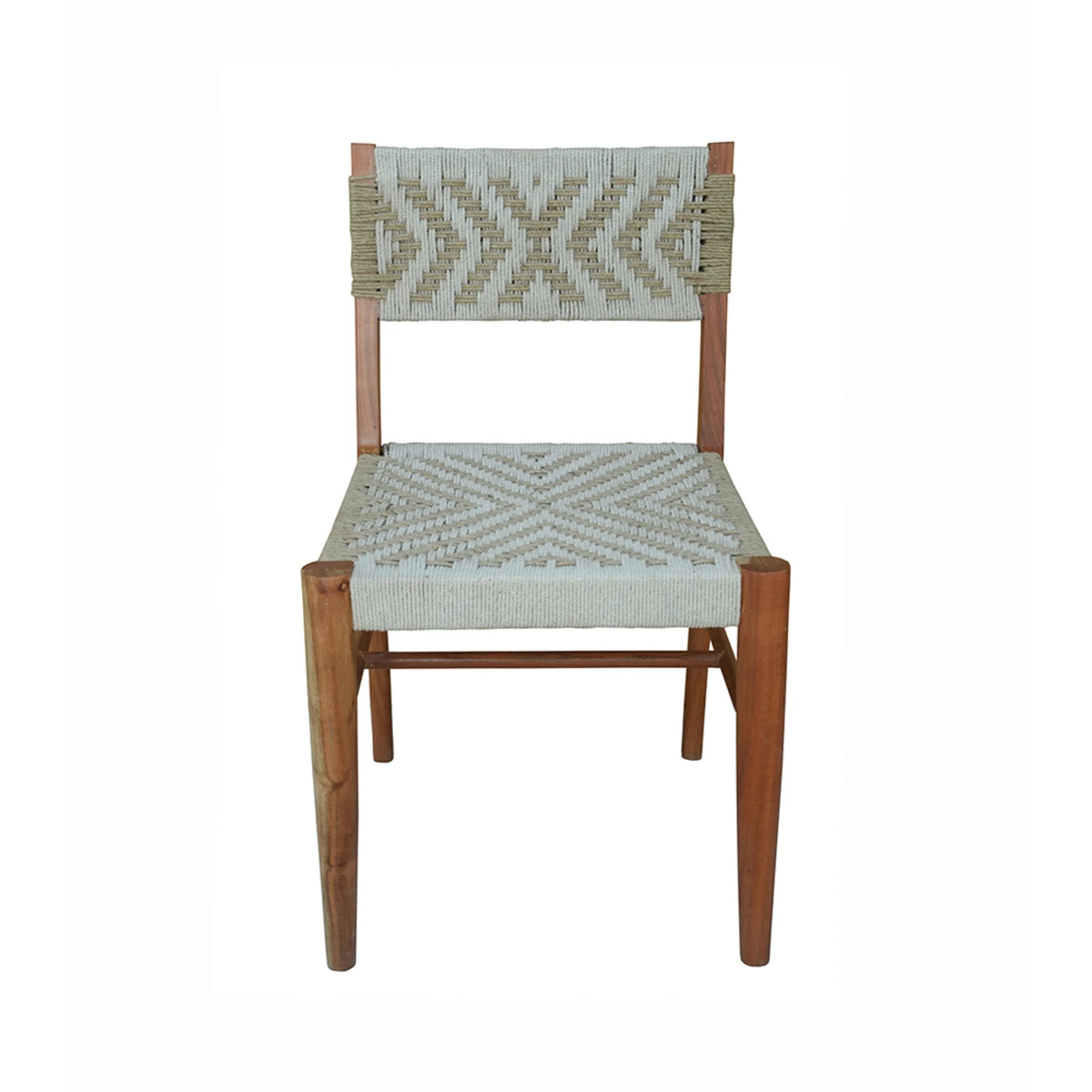 Gray and Brown Weaving Chair Y404