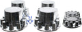 ABS Chrome Plastic Front and Rear Axle Cover Full Kits with 33mm Thread-On Flange Nut Covers and Removable Center Cap Q625212