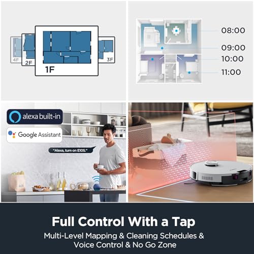 Robot Vacuum and Mop Combo with Self Emptying Station J174