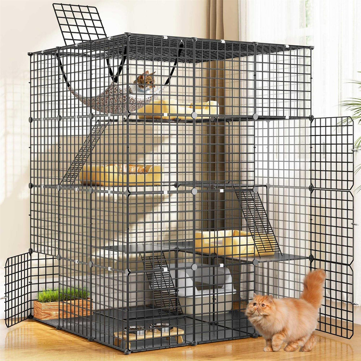 4 Tier Cat Hammock Cat Enclosure N228