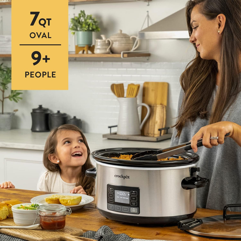 7Qt Programmable Stainless Steel Slow Cooker F5040