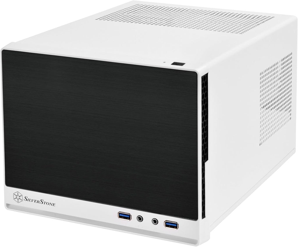 Black Ultra Compact Mini-ITX Computer Case with Mesh Front Panel I7937