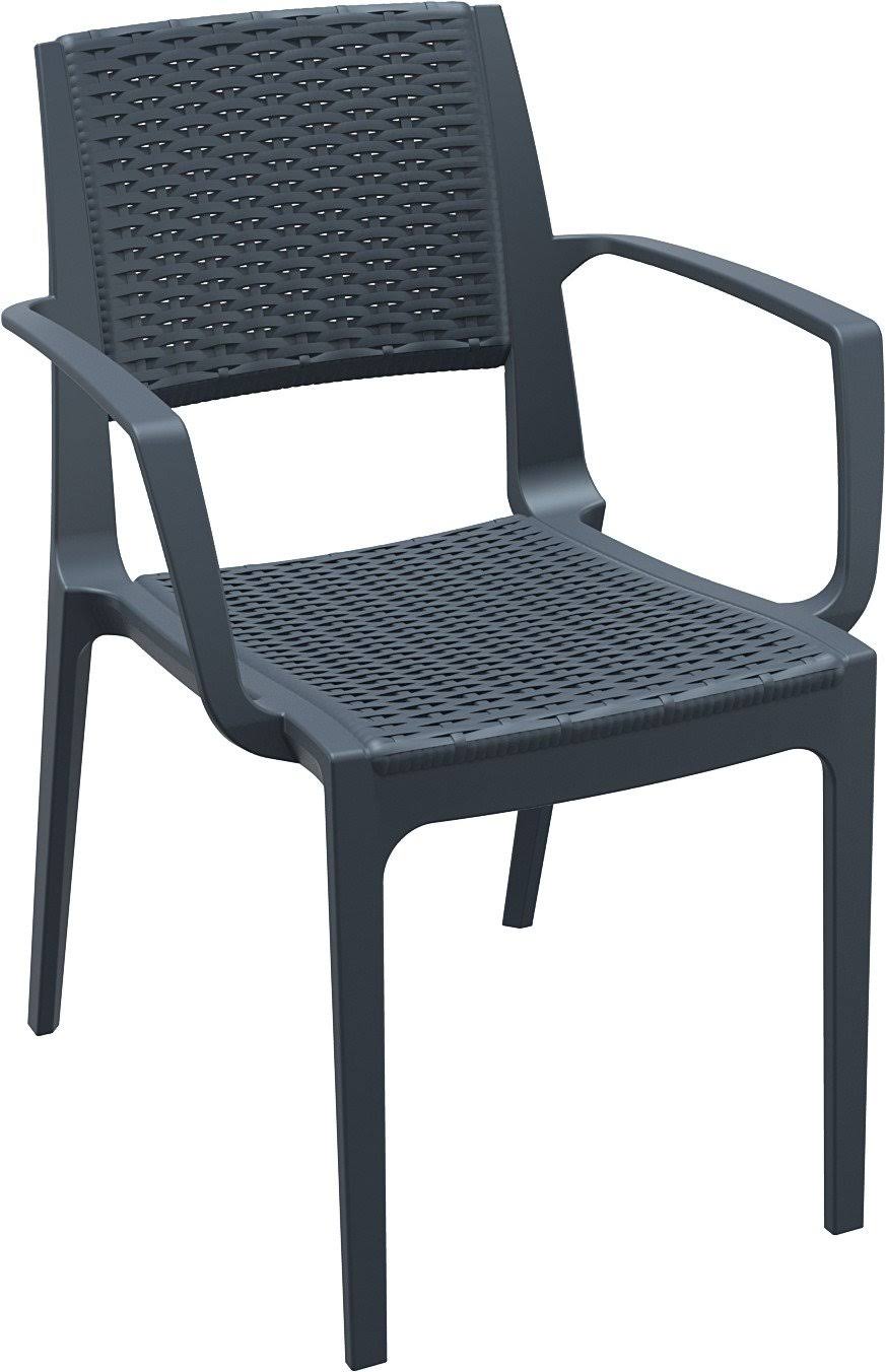 Brown Resin Dining Arm Chair Z2083