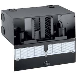 4U Black Rack Mount Fiber Optic Splice Enclosure V5442