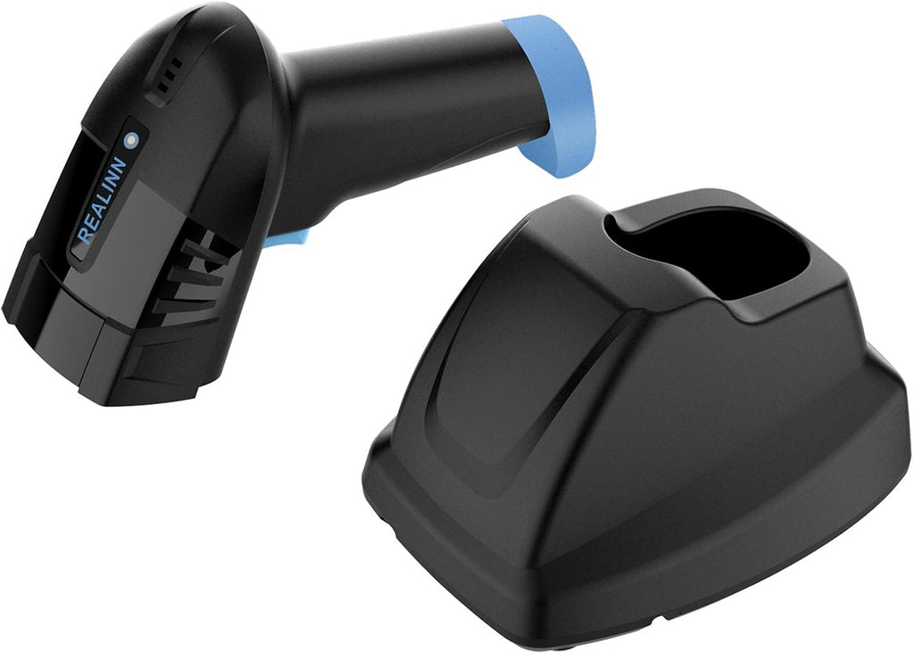 Cordless Barcode Scanner 2D QR Code Bar Code Reader with USB Cradle CMOS Imager W602