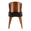 Black Faux Leather Chair Y212